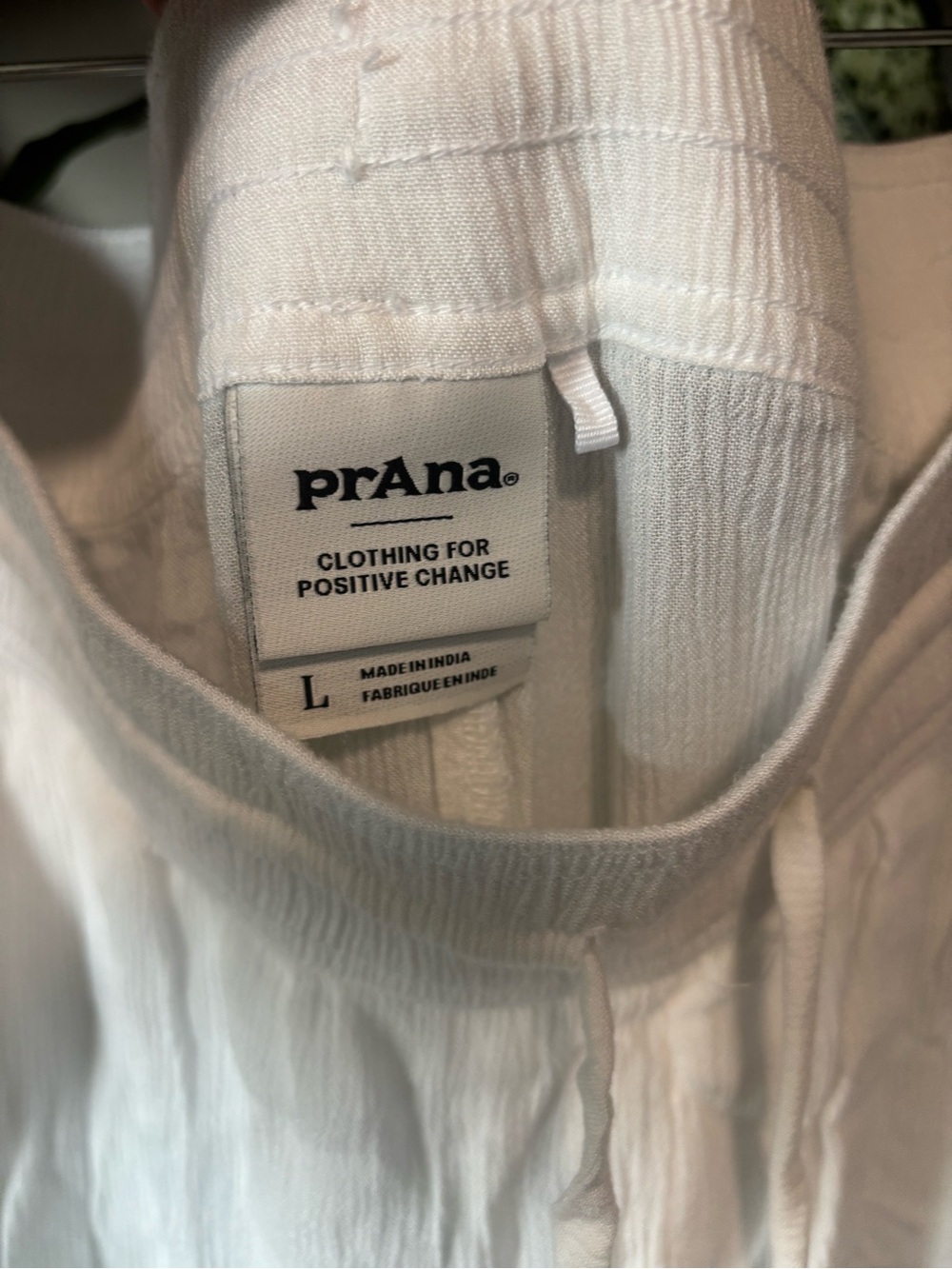 Prana Fernie Beach Pant in White | Large - Picture 3 of 7